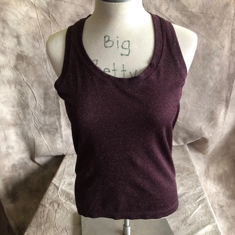 ATHLETA Momentum Tank Top,  Small. Spiced Cabernet Running Workout Shirt